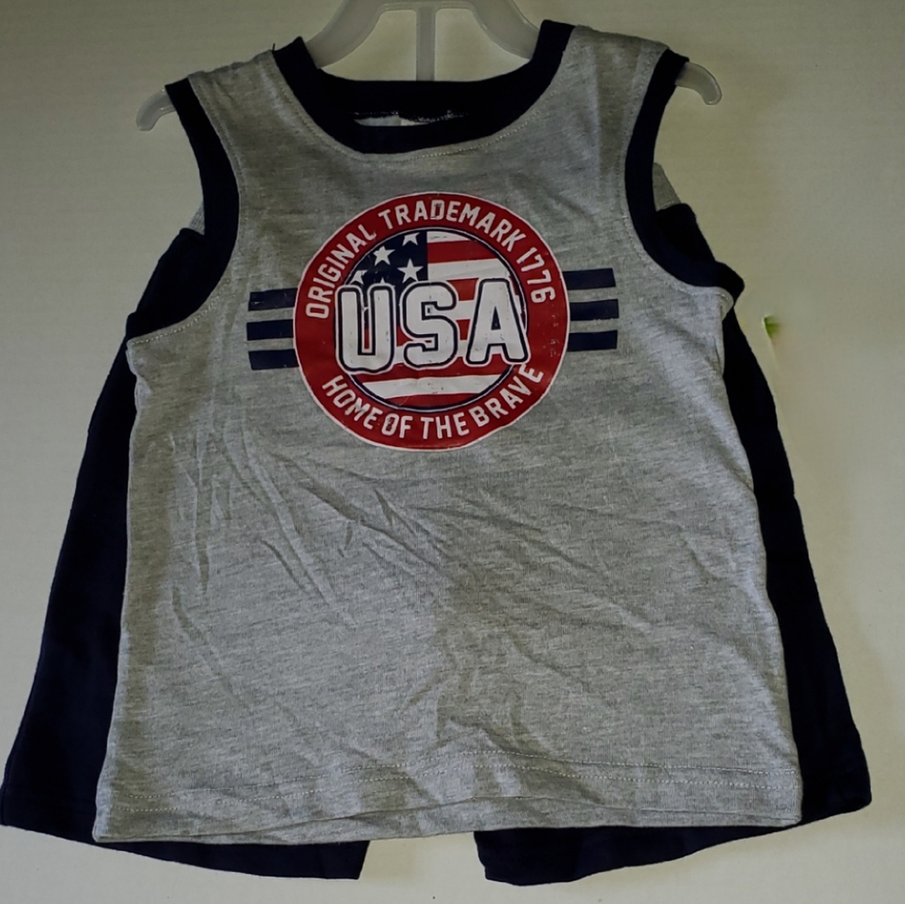 DGen Baby Boy's Knit Tank And Shorts Outfit** NWT**